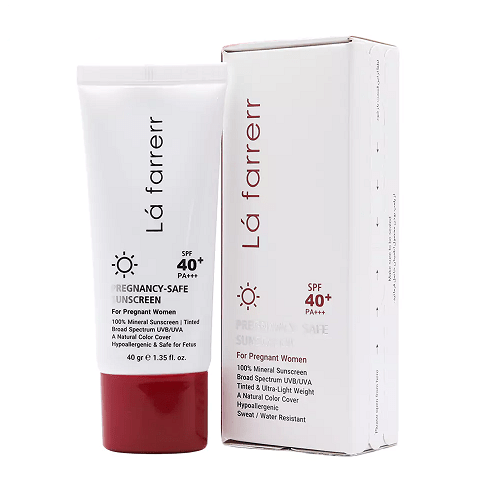 کرم ضد آفتاب بارداری رنگی SPF40 لافارر
