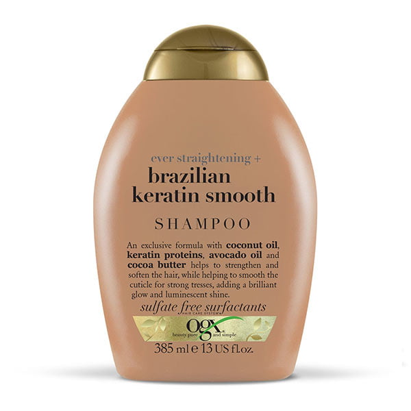 شامپو او جی ایکس OGX مدل Ever Straightening + Brazilian Keratin Therapy