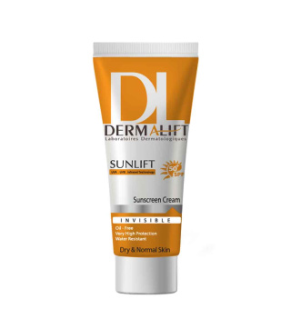 کرم ضد آفتاب درمالیفت با SPF50 مناسب پوست خشک