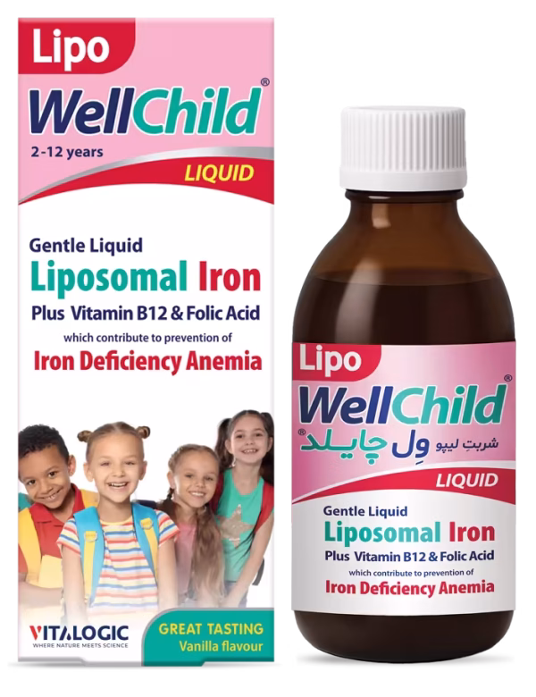 شربت آهن لیپوزومال لیپو ول چایلد ویتالوژیک (Lipo WellChild Liquid)
