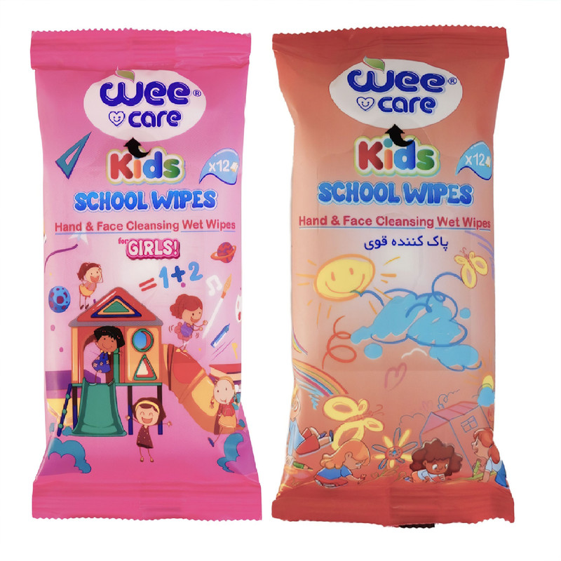 دستمال مرطوب کودک وی کر مدل جیبی Kids Wipes Happy Girls