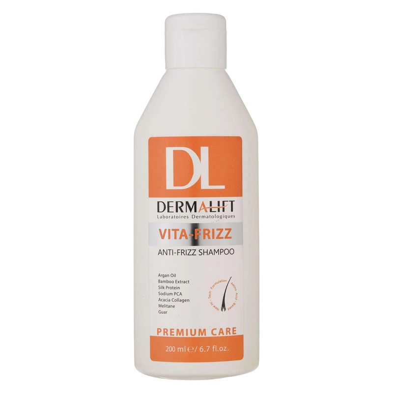 شامپو موهای مجعد و وزدار درمالیفت مدل Vita-Frizz