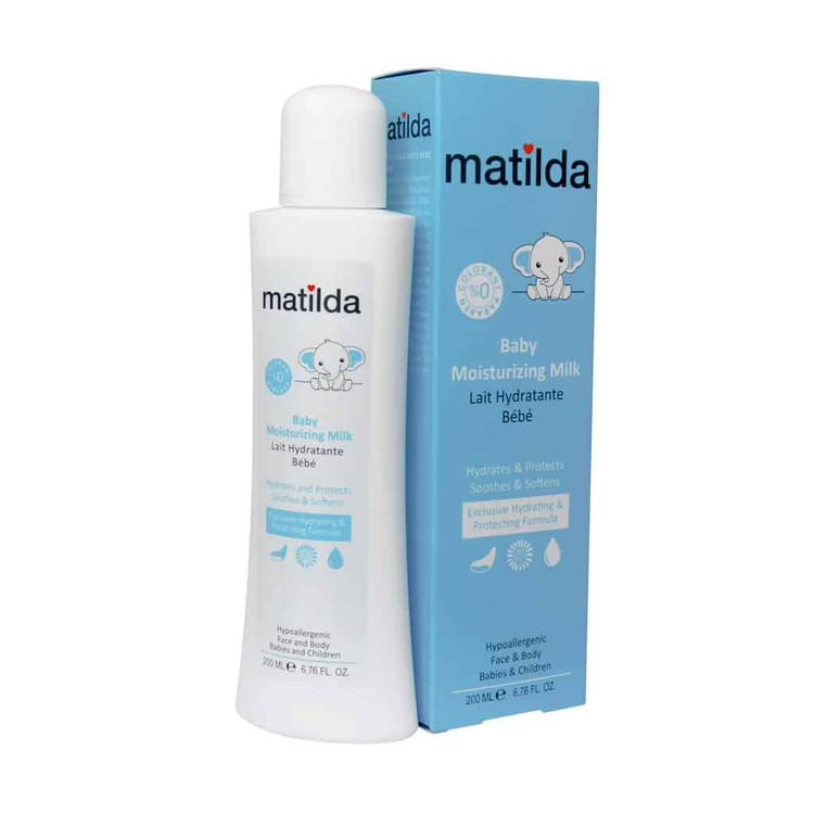 شیر مرطوب کننده بدن کودک ماتیلدا مدل Moisturizing ۲۰۰ میل
